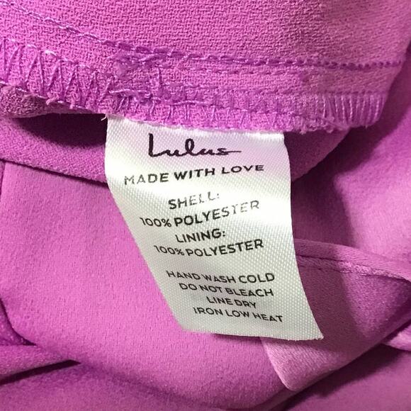 LULU'S XL Purple Sophisticated Take Light High-Waisted Trouser Pants NWT B165 - Picture 10 of 11